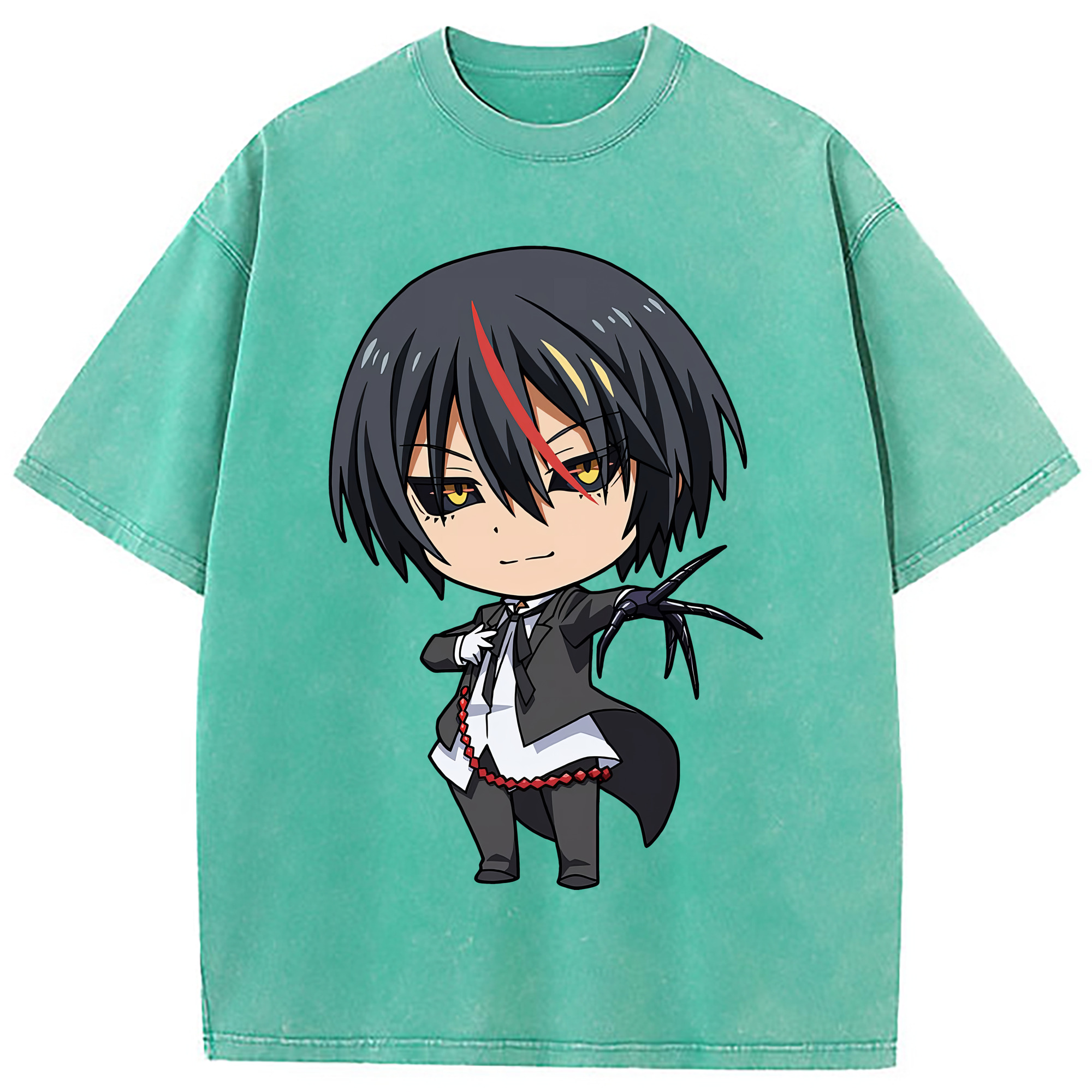 （画像用） 転スラ Regarding Reincarnated to Slime 綿100% ヴィンテージ風 半袖Tシャツ（フロントプリント）
